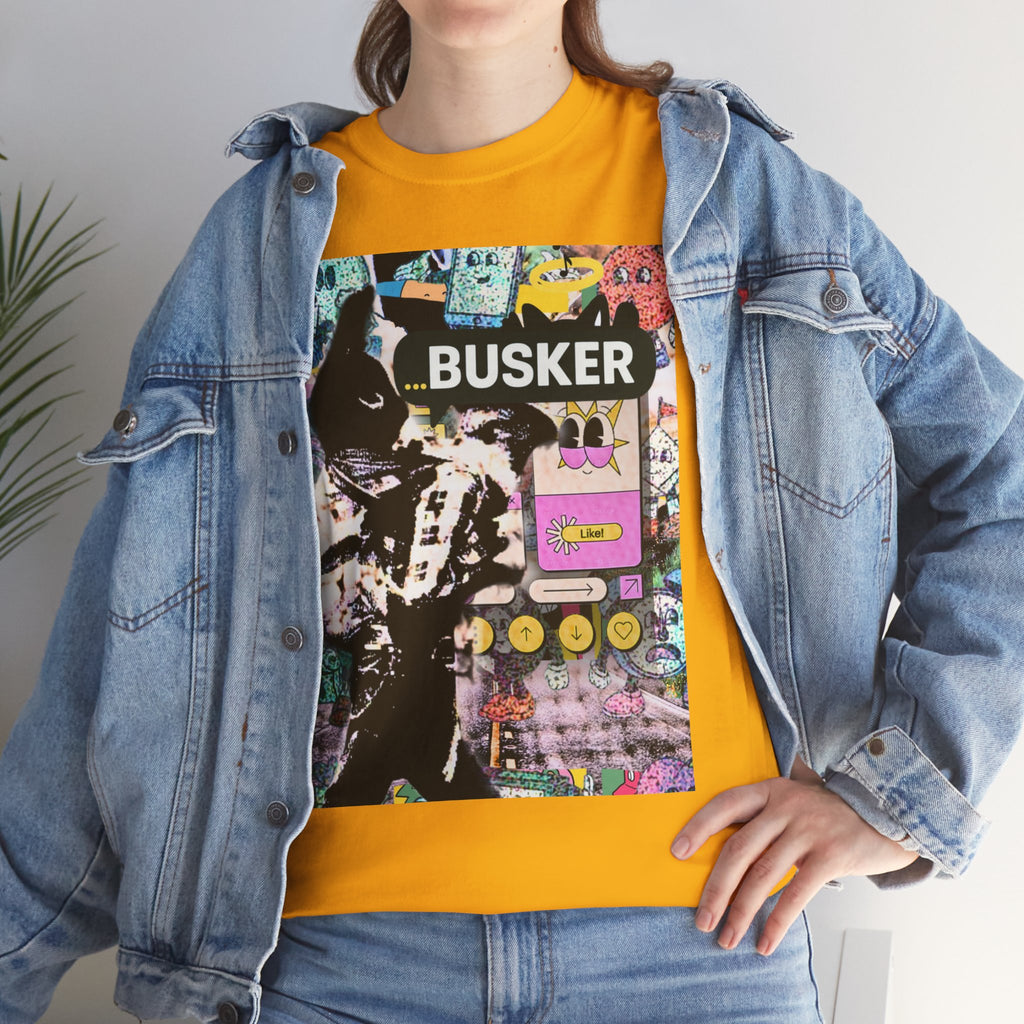 Grunge Art Busker Unisex Heavy Cotton Tee