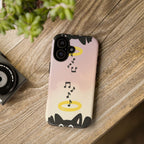 Cute Animal Phone Case, Tough Phone Cover for Pet Lovers, Gifts for Birthdays, Holidays, Music Lovers, Fun Tech Accessories