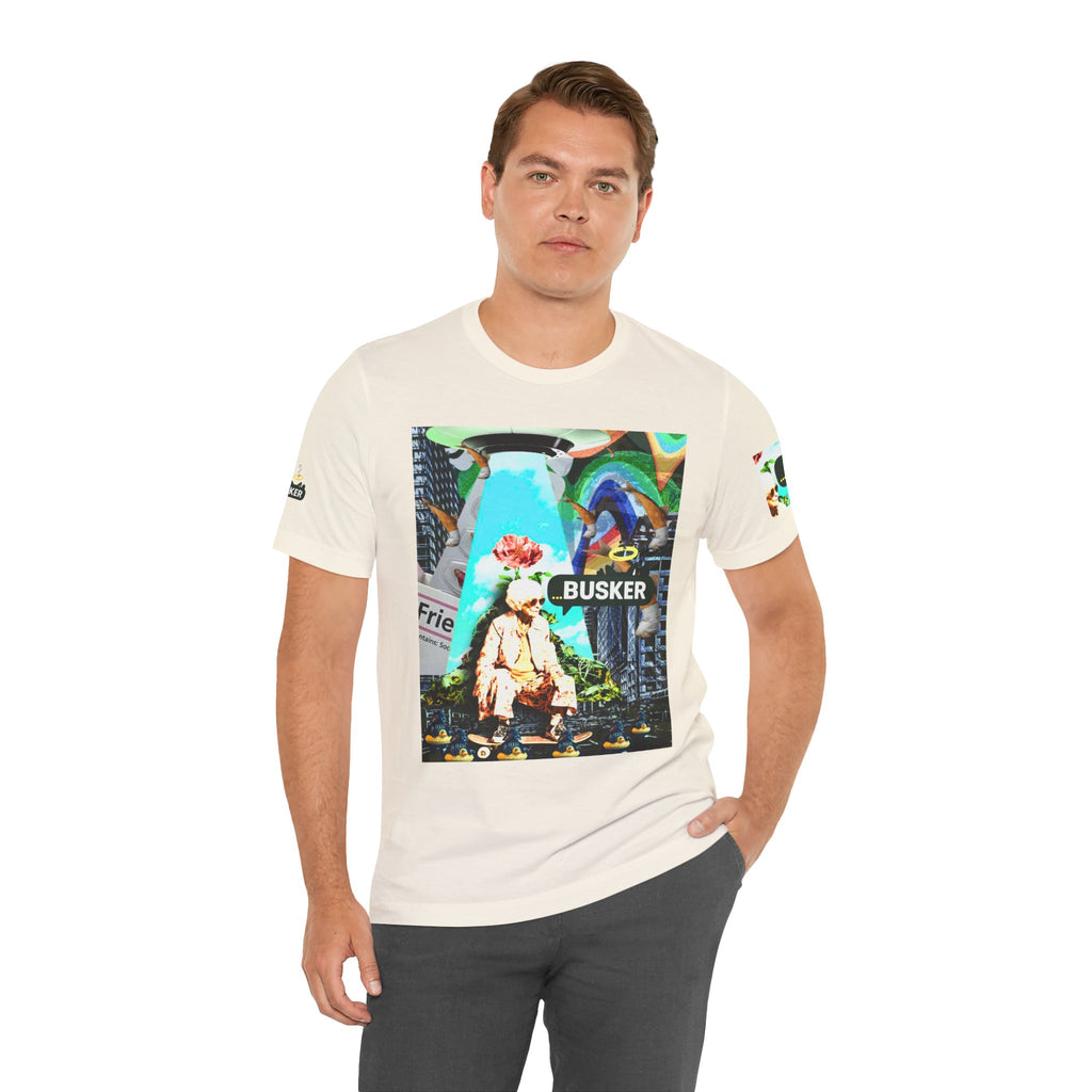 Street Art Busker Tee - Unisex Graphic Short Sleeve Shirt