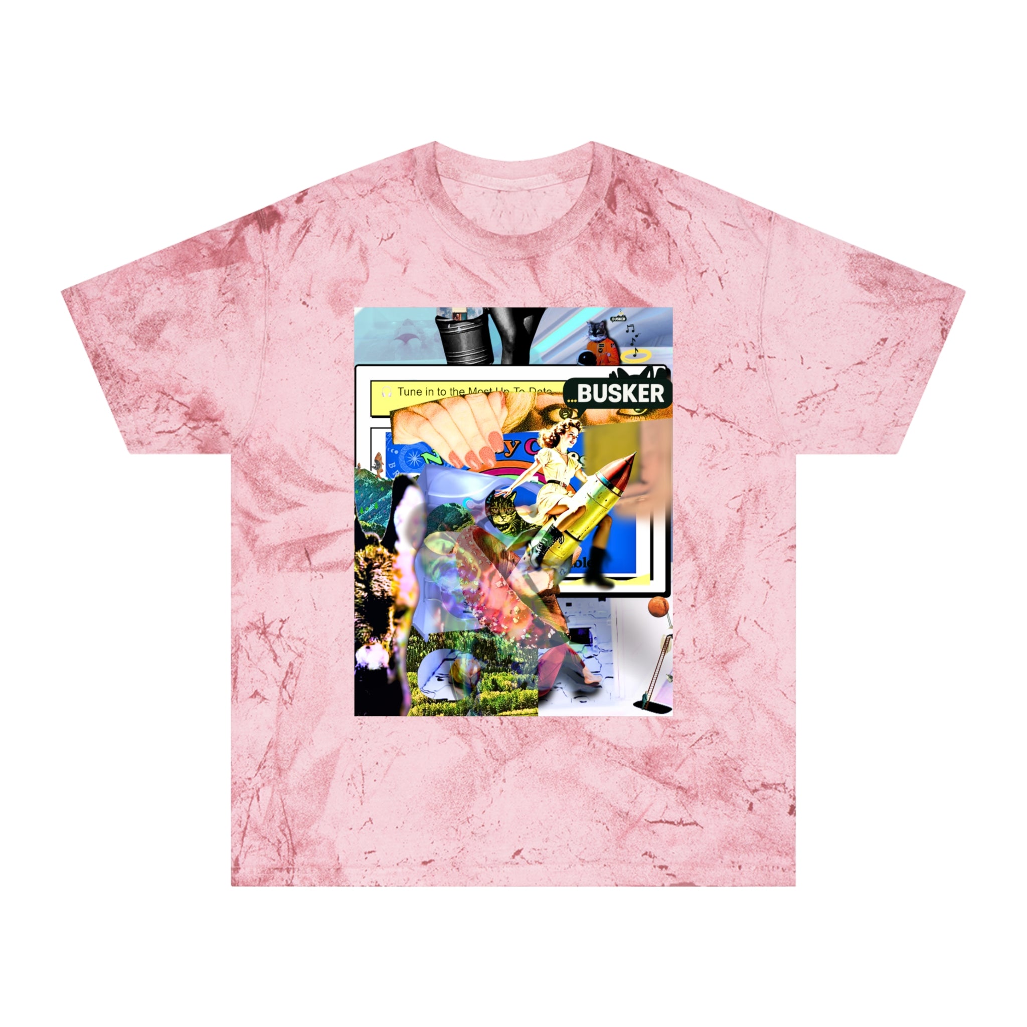 Vintage-Inspired Color Blast T-Shirt for Art Lovers