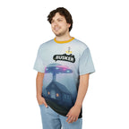 Cool Graphic Tee for Music Lovers | UFO Busker Design, Unique T-Shirt, Music Festival Wear, Quirky Gift, Unisex Casual Wear