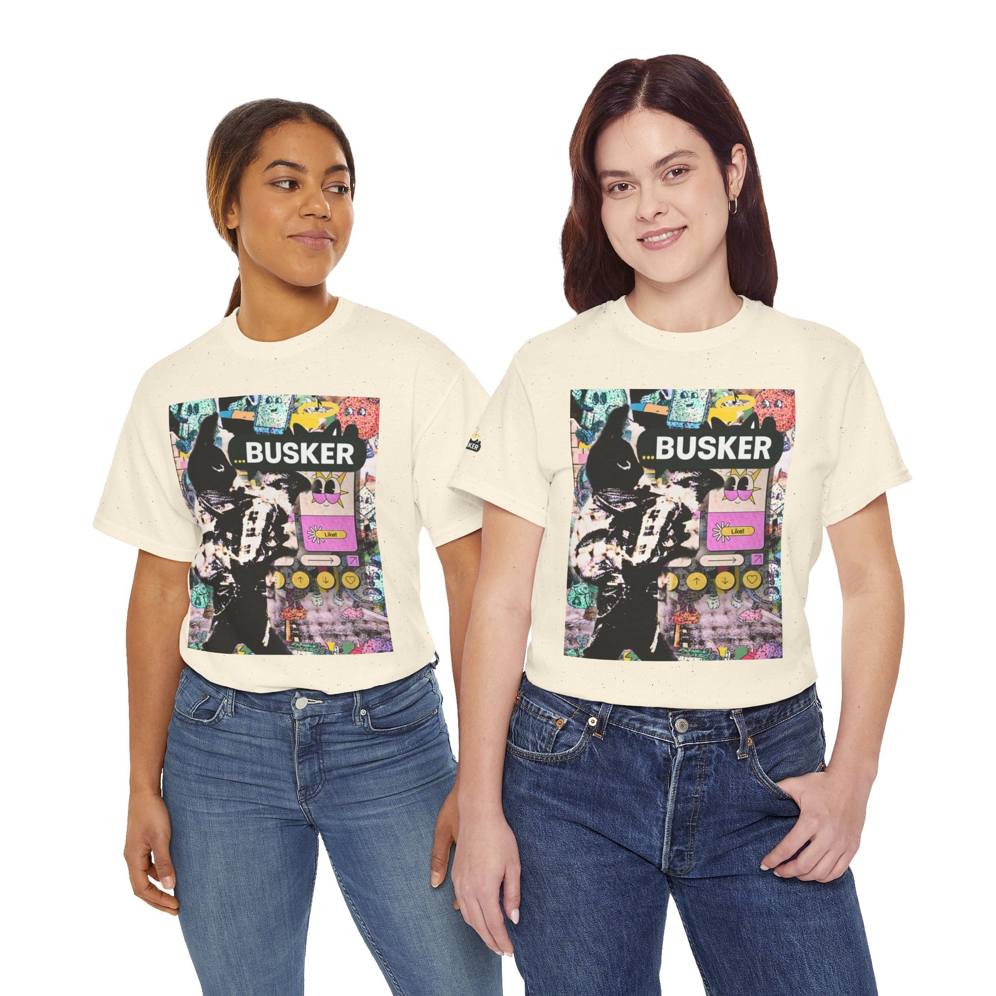 Grunge Art Busker Unisex Heavy Cotton Tee