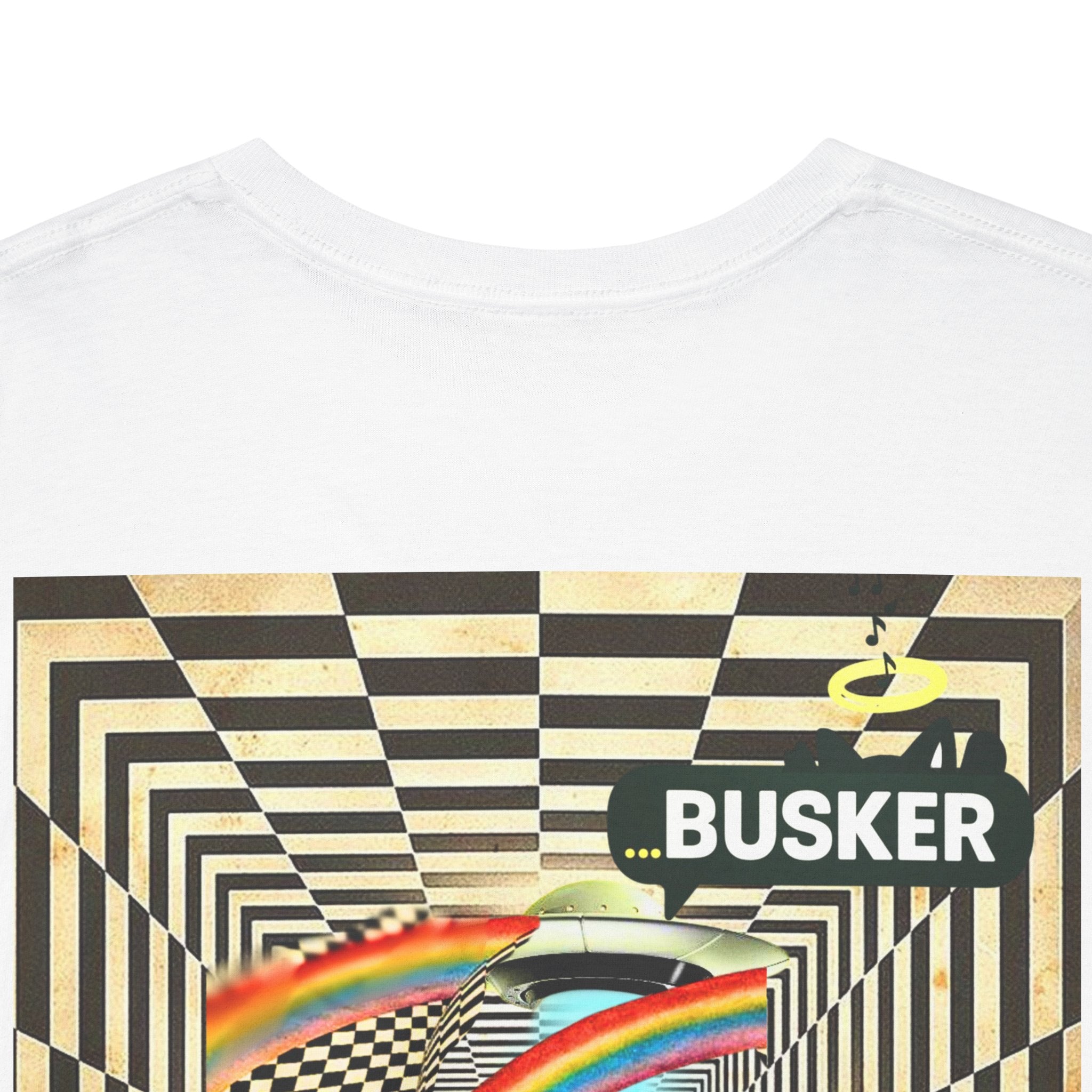 Retro Busker Graphic Tee - Unisex Heavy Cotton