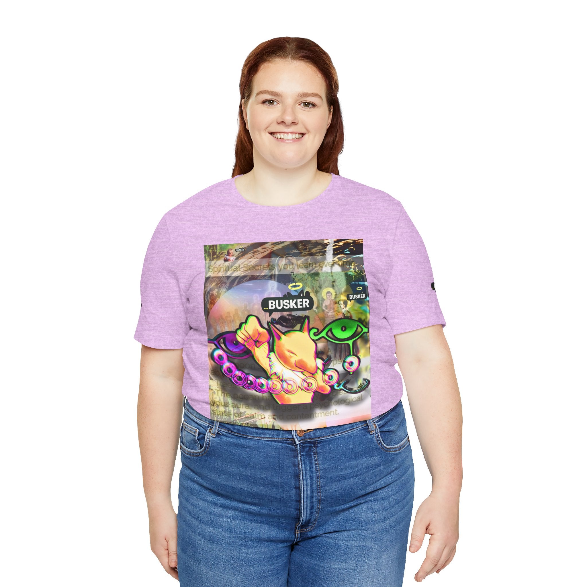 Vibrant Busker Art Tee for Creative Souls