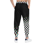 Trendy Athletic Joggers - Colorful Checkerboard Print, Comfort Wear for Athletes, Gifts for Fitness Lovers, Jogging Pants, Festival Fashion
