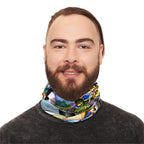 Colorful Winter Neck Gaiter with Drawstring - Trendy Outdoor Fashion