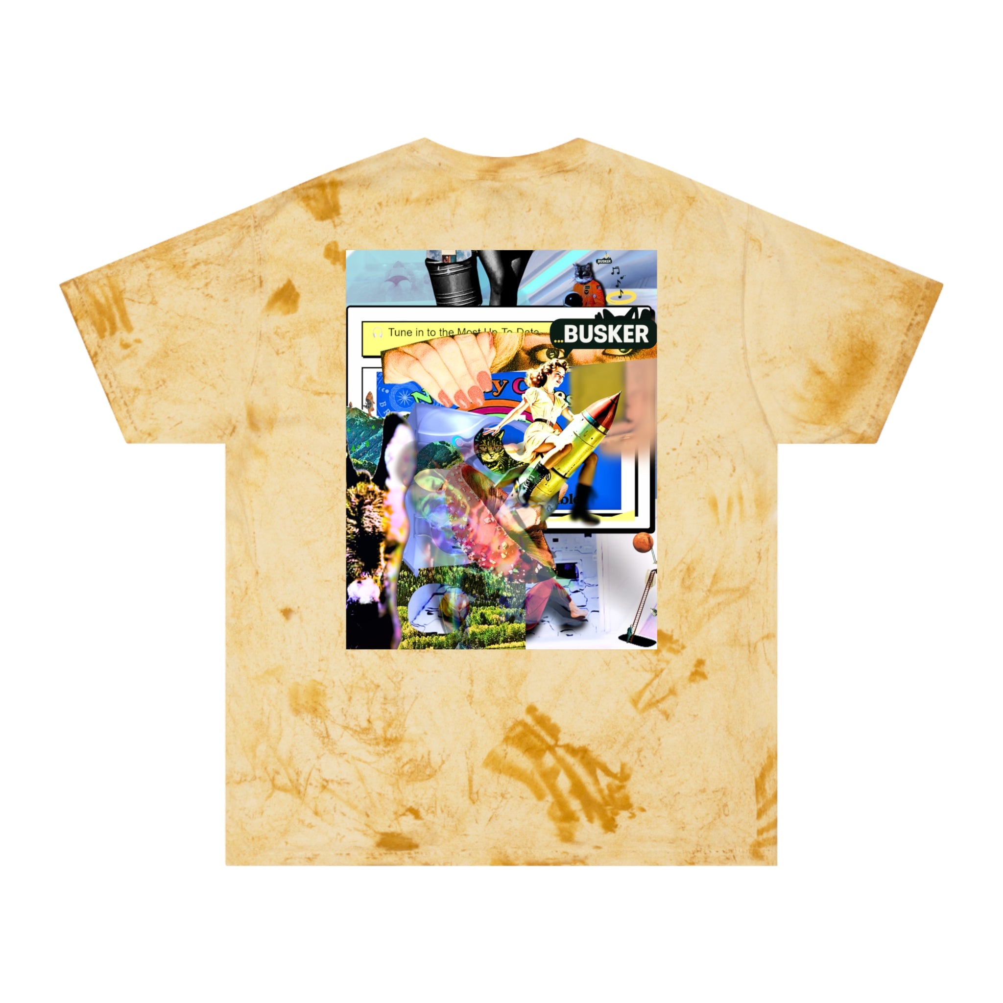 Vintage-Inspired Color Blast T-Shirt for Art Lovers