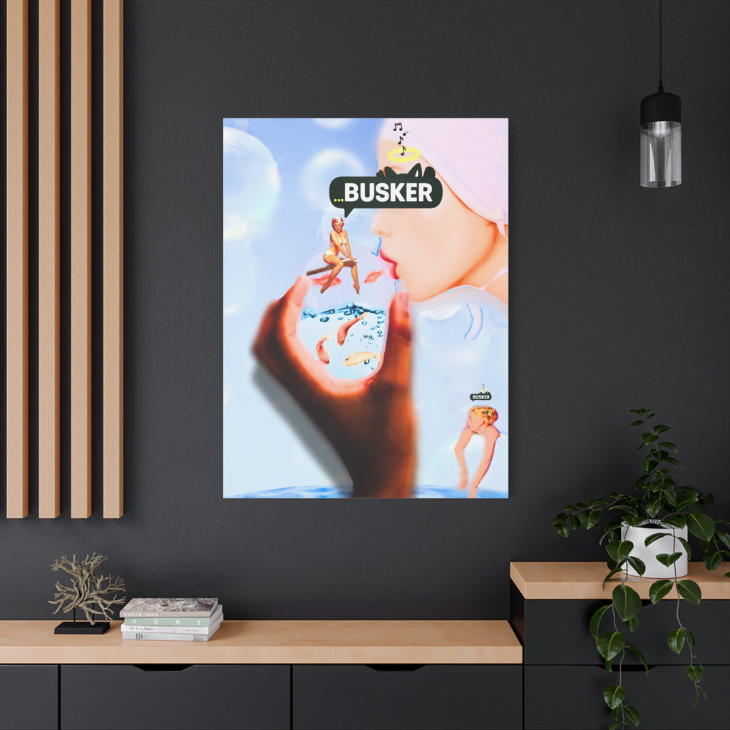 Artistic Matte Canvas Print - Dreamy Busker Vibes