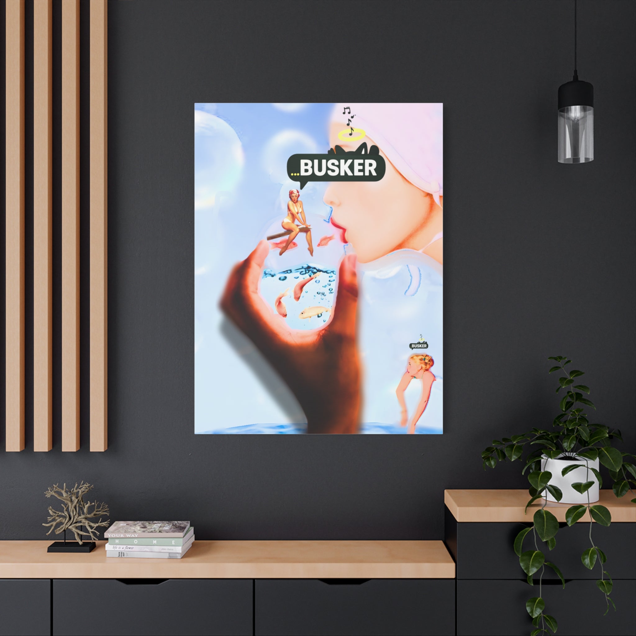 Artistic Matte Canvas Print - Dreamy Busker Vibes