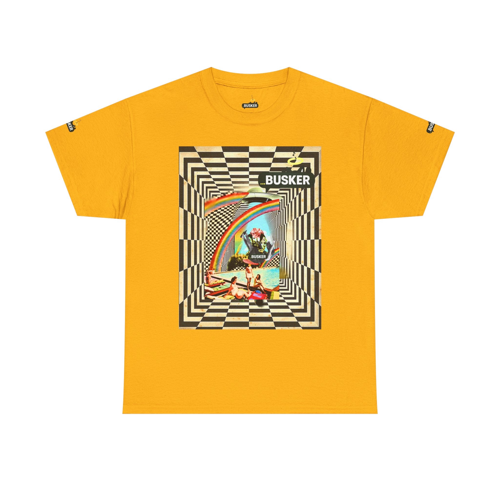 Retro Busker Graphic Tee - Unisex Heavy Cotton