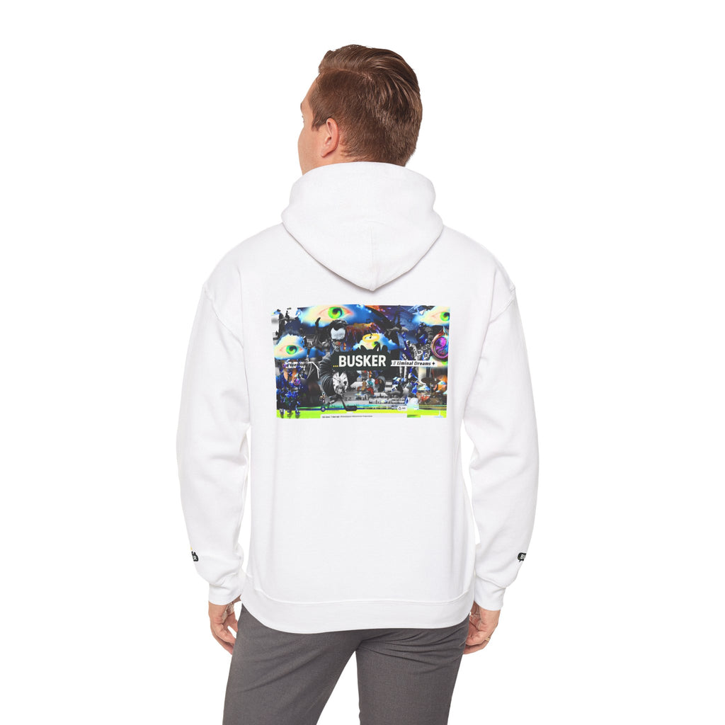 Busker Street Art Hoodie — Colorful Musician Graphic Pullover