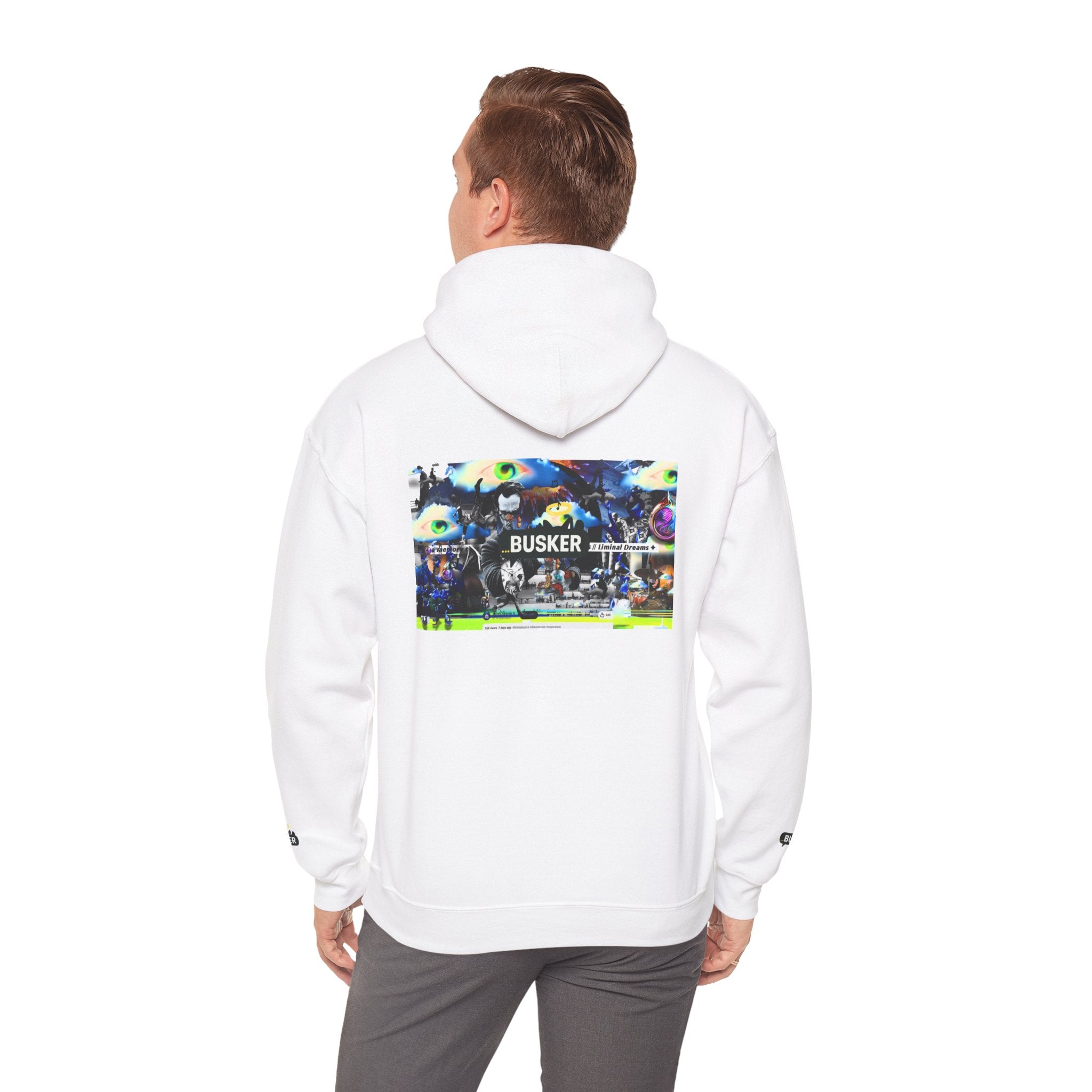Busker Street Art Hoodie — Colorful Musician Graphic Pullover