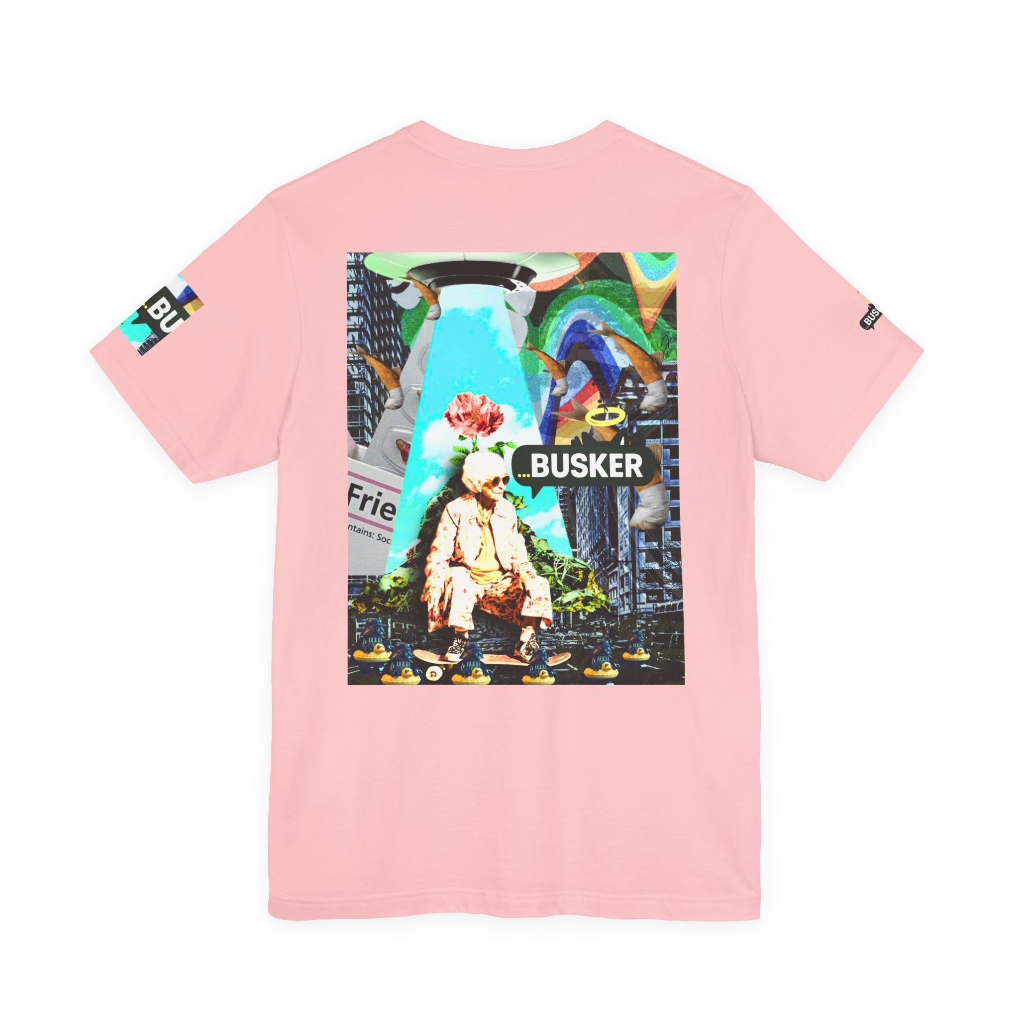 Street Art Busker Tee - Unisex Graphic Short Sleeve Shirt