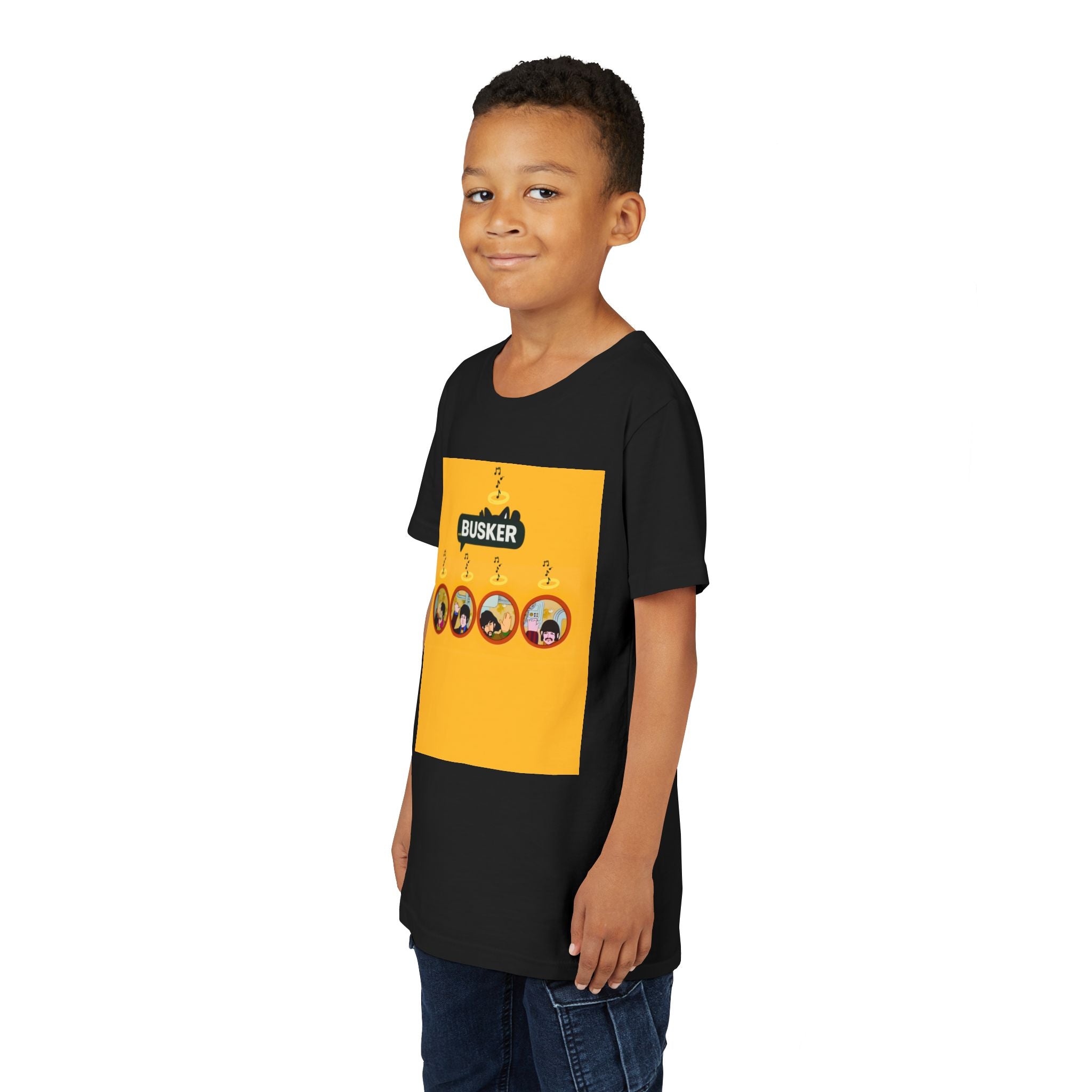 Busker Youth Short Sleeve Tee - Fun Music T-Shirt for Young Performers, Gifts for Young Musicians, Vibrant Summer Apparel, Creative [...]