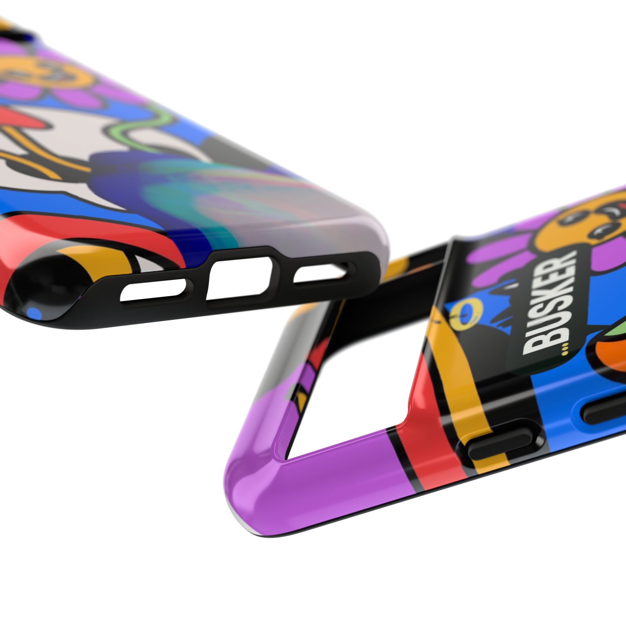 Colorful Phone Case, Cute Phone Accessories, Gift for Music Lovers, Fun Tech Gear, Unique Floral Design Case