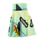 Whimsical Graphic Skater Skirt, Fun Fish Design, Women's Fashion, Casual Wear, Summer Outfit, Unique Gift for Her