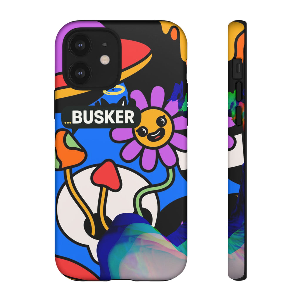 Colorful Phone Case, Cute Phone Accessories, Gift for Music Lovers, Fun Tech Gear, Unique Floral Design Case