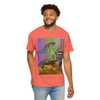 Psychedelic Busker T-Shirt, Unisex Graphic Tee, Music Lover Gift, Festival Wear, Casual Streetwear, Colorful Arttee