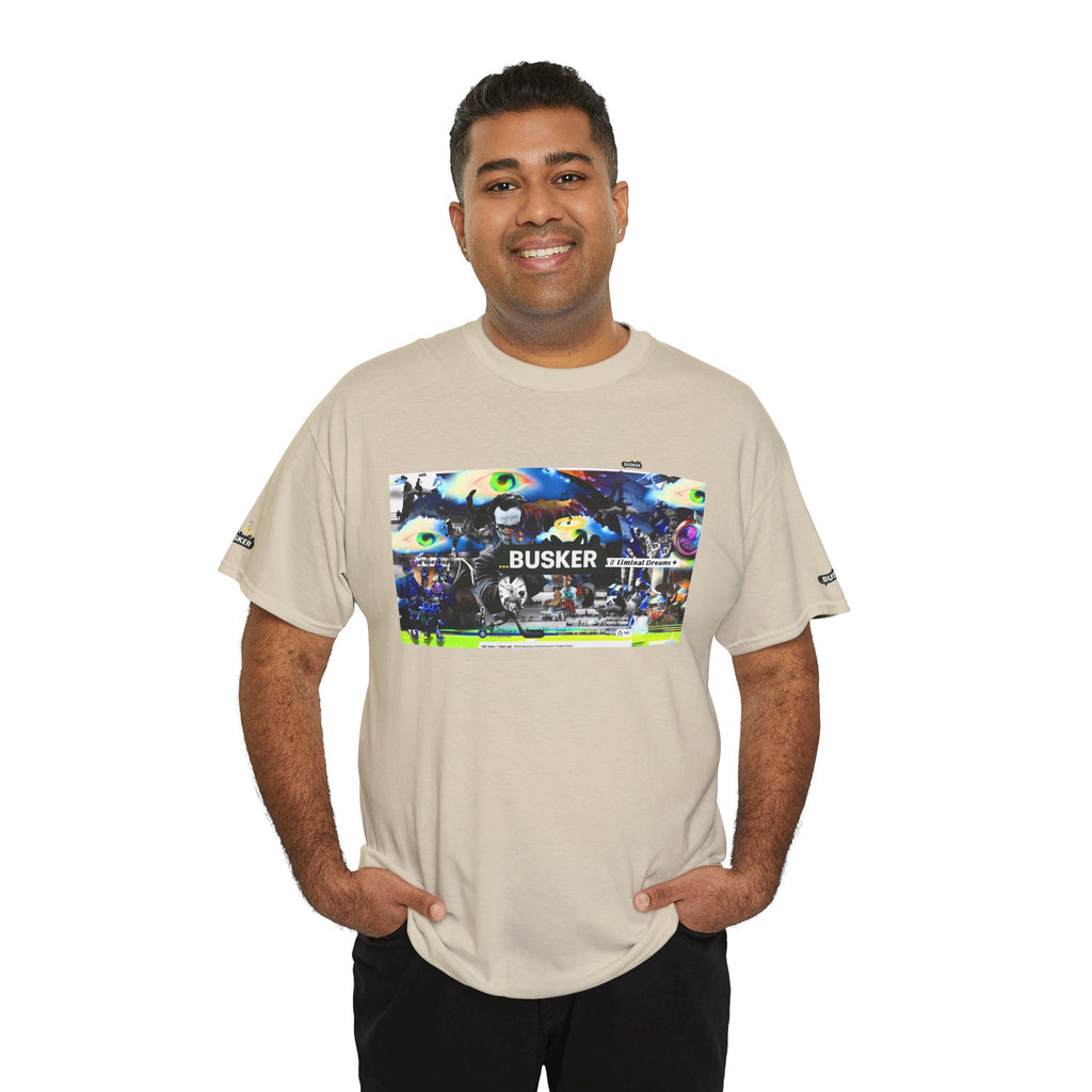 Busker Graphic Tee — Vintage Street Music Poster T‑Shirt