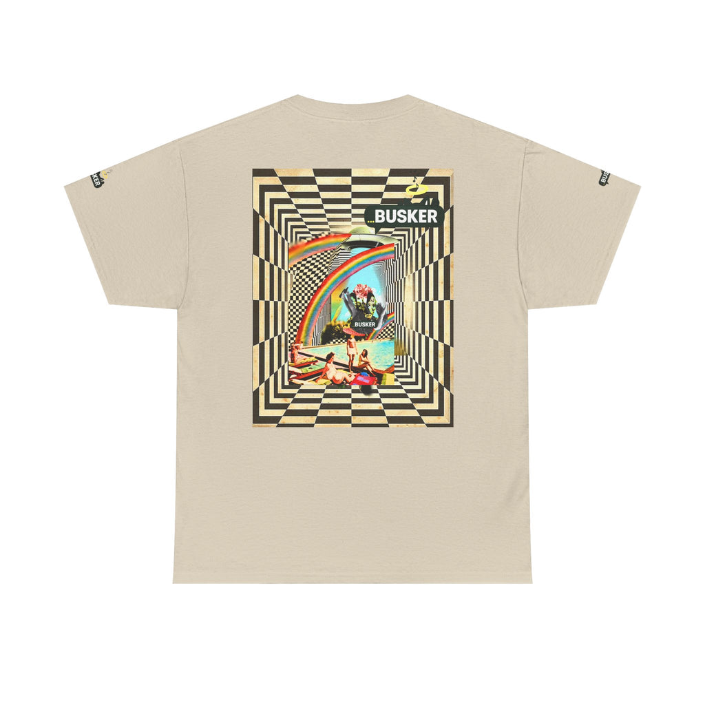 Retro Busker Graphic Tee - Unisex Heavy Cotton