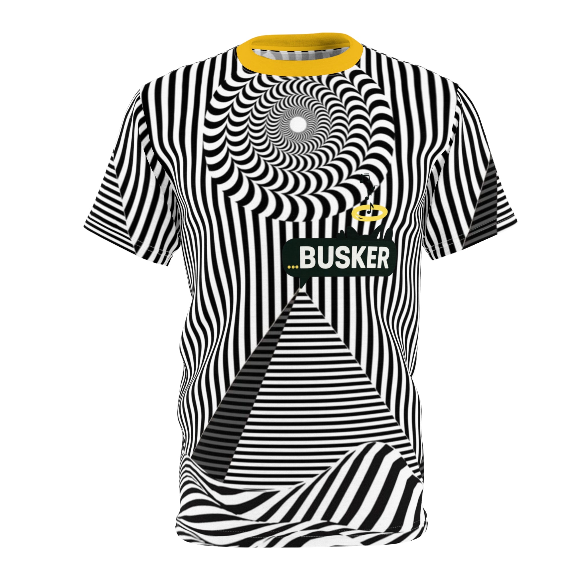 Psychedelic Unisex Cut & Sew Tee, Graphic Tee for Music Lovers, Unique Gift for Festivals, Trendy Streetwear, Perfect for Every Day