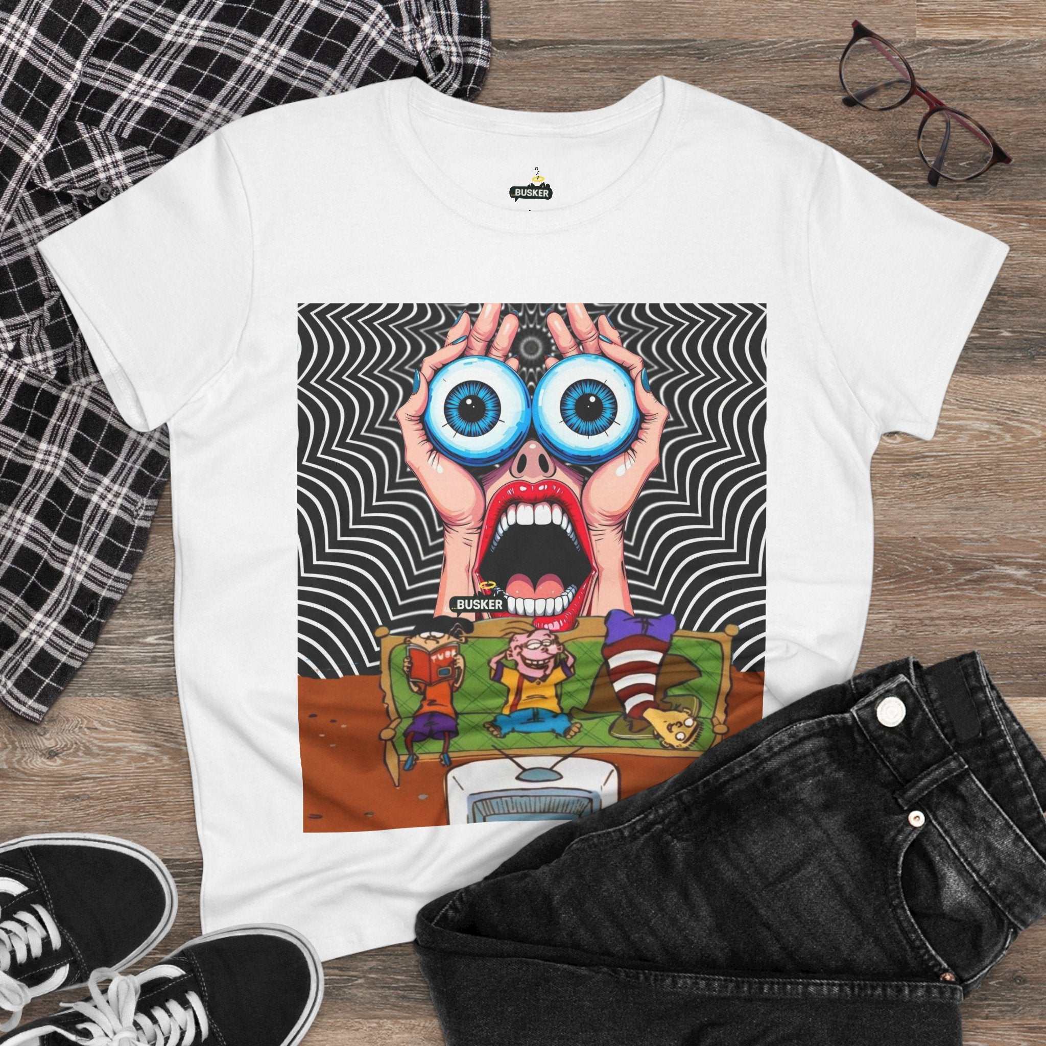 Whimsical Graphic Tee for Creative Souls, Playful Shirt, Art Lover Gift, Unique Cotton T-Shirt, Funny Fashion