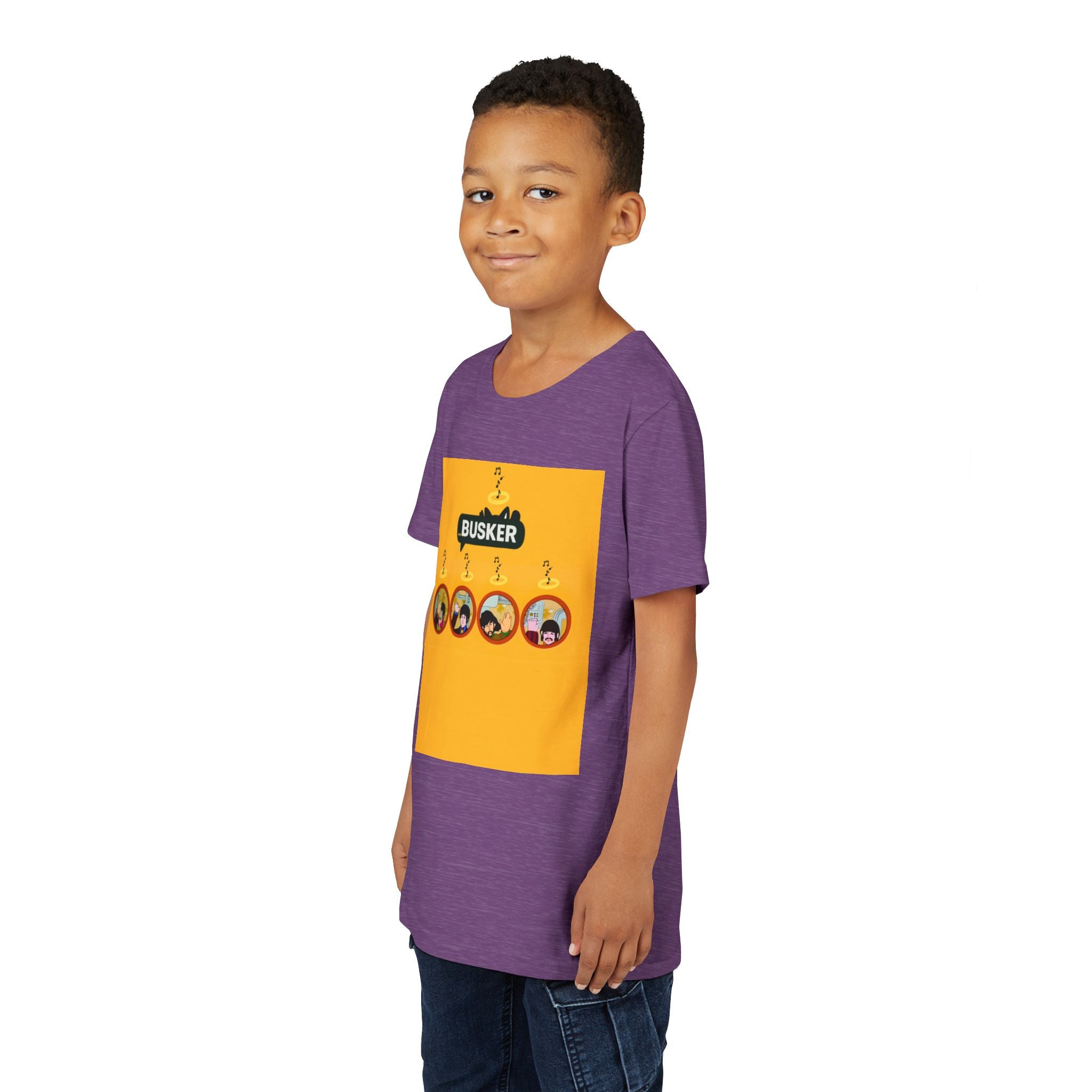 Busker Youth Short Sleeve Tee - Fun Music T-Shirt for Young Performers, Gifts for Young Musicians, Vibrant Summer Apparel, Creative [...]