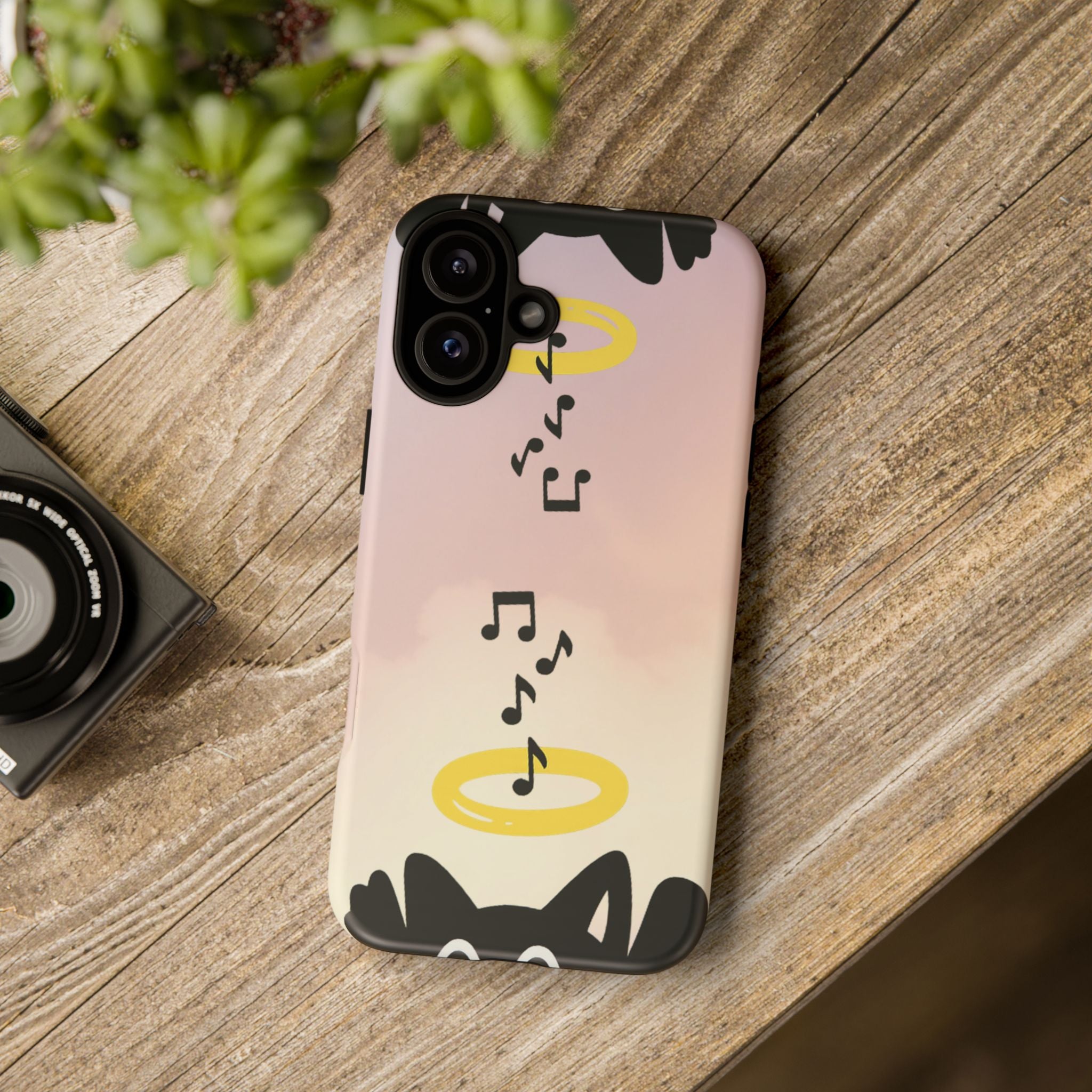 Cute Animal Phone Case, Tough Phone Cover for Pet Lovers, Gifts for Birthdays, Holidays, Music Lovers, Fun Tech Accessories