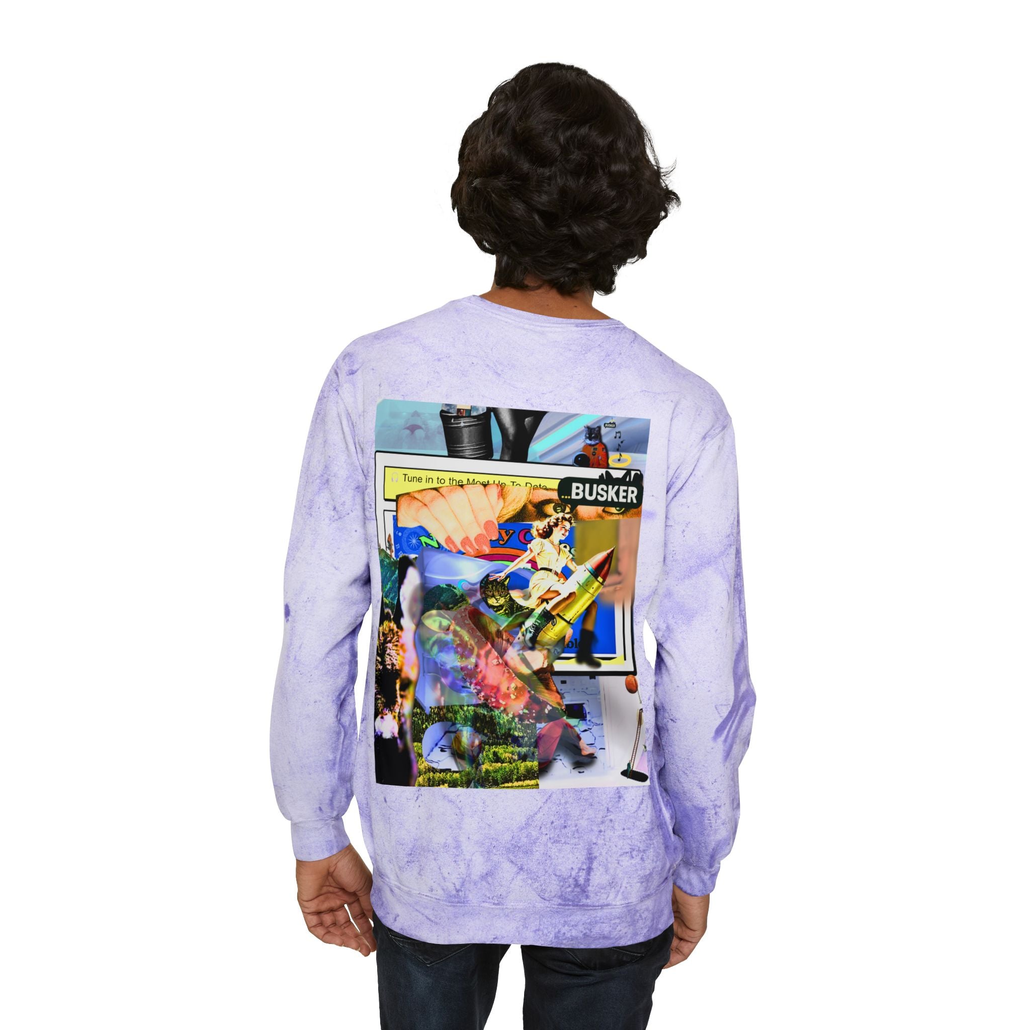 Color Blast Crewneck Sweatshirt for Creative Souls