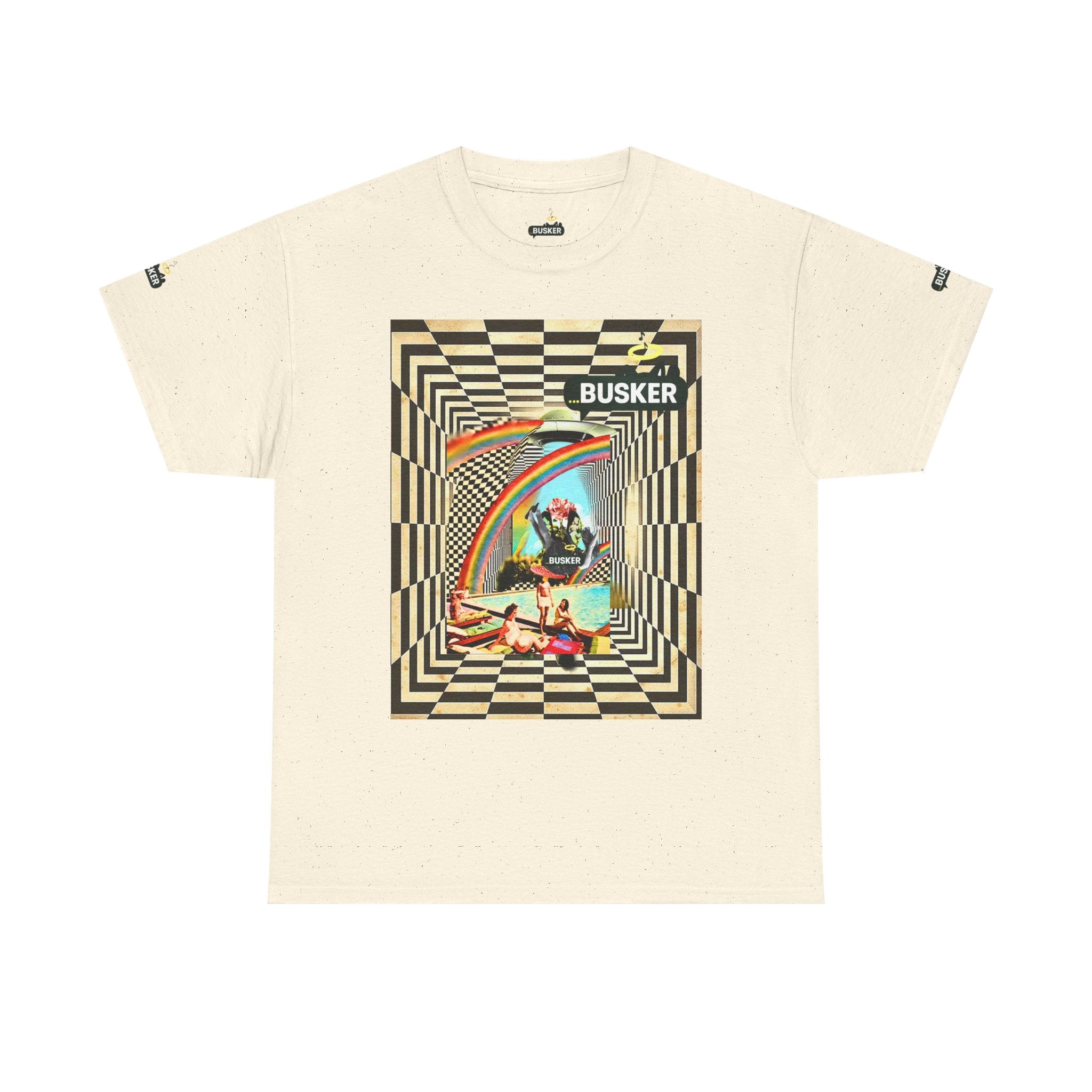 Retro Busker Graphic Tee - Unisex Heavy Cotton