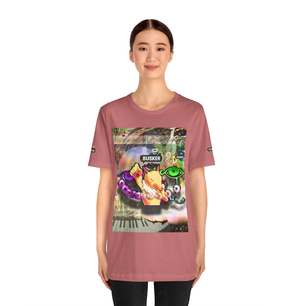 Vibrant Busker Art Tee for Creative Souls