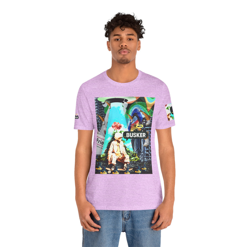 Street Art Busker Tee - Unisex Graphic Short Sleeve Shirt