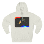 Colorful Space Cat Fleece Hoodie, Cozy, Unique, Gift for Cat Lovers, Birthday, Casual Wear, Fun Design