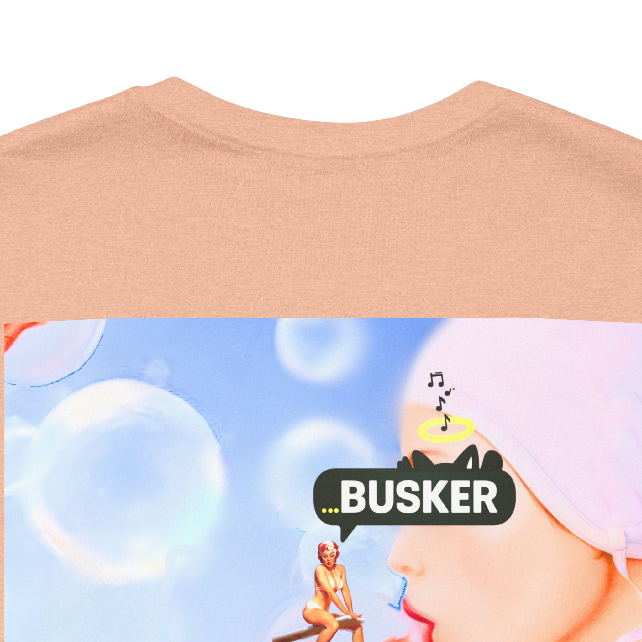 Busker Vibe Unisex Jersey Tee – Colorful Artistic Design for Summer Fun