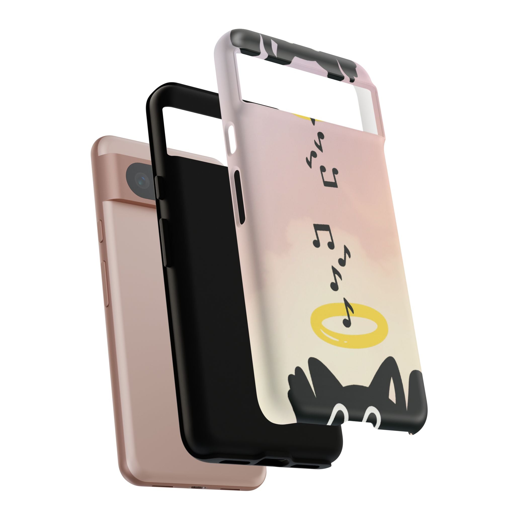 Cute Animal Phone Case, Tough Phone Cover for Pet Lovers, Gifts for Birthdays, Holidays, Music Lovers, Fun Tech Accessories