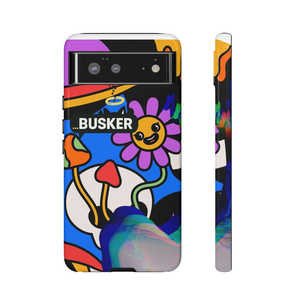 Colorful Phone Case, Cute Phone Accessories, Gift for Music Lovers, Fun Tech Gear, Unique Floral Design Case
