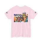 Artistic Unisex Heavy Cotton Tee - Vibrant Busker Design