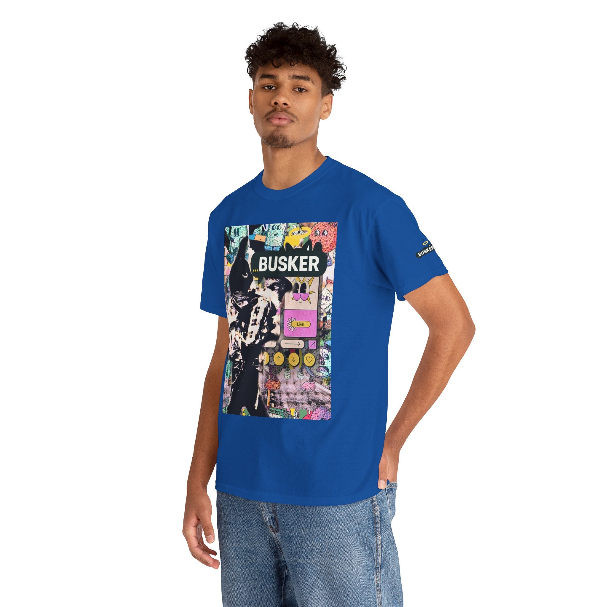 Grunge Art Busker Unisex Heavy Cotton Tee