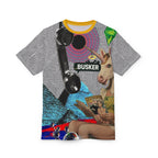 Vibrant Graphic Tee, Unisex Artistic Shirt, AOP T-Shirt for Bold Fashion, Unique Gift for Creatives, Streetwear Style, Fun Statement Tee