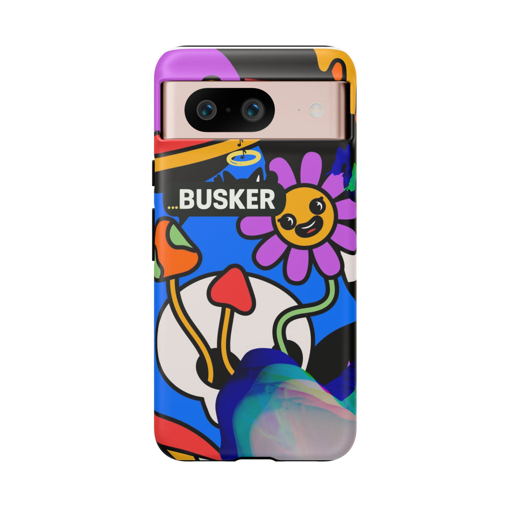 Colorful Phone Case, Cute Phone Accessories, Gift for Music Lovers, Fun Tech Gear, Unique Floral Design Case
