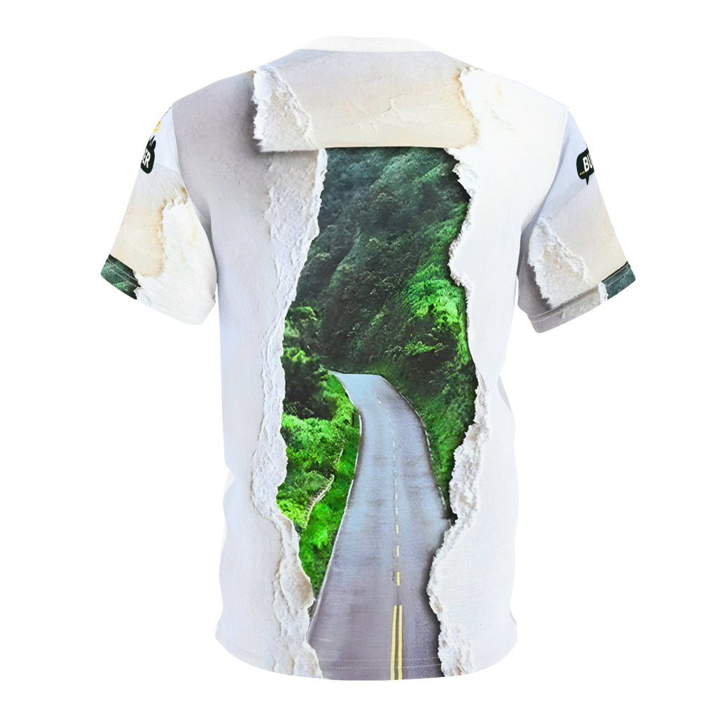Scenic Road Unisex Tee, Nature Lover T-Shirt, Adventure Apparel, Travel Gift, Aesthetic Casual Wear
