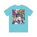 Busker Vibe Unisex Tee - Music & Art Collage Design