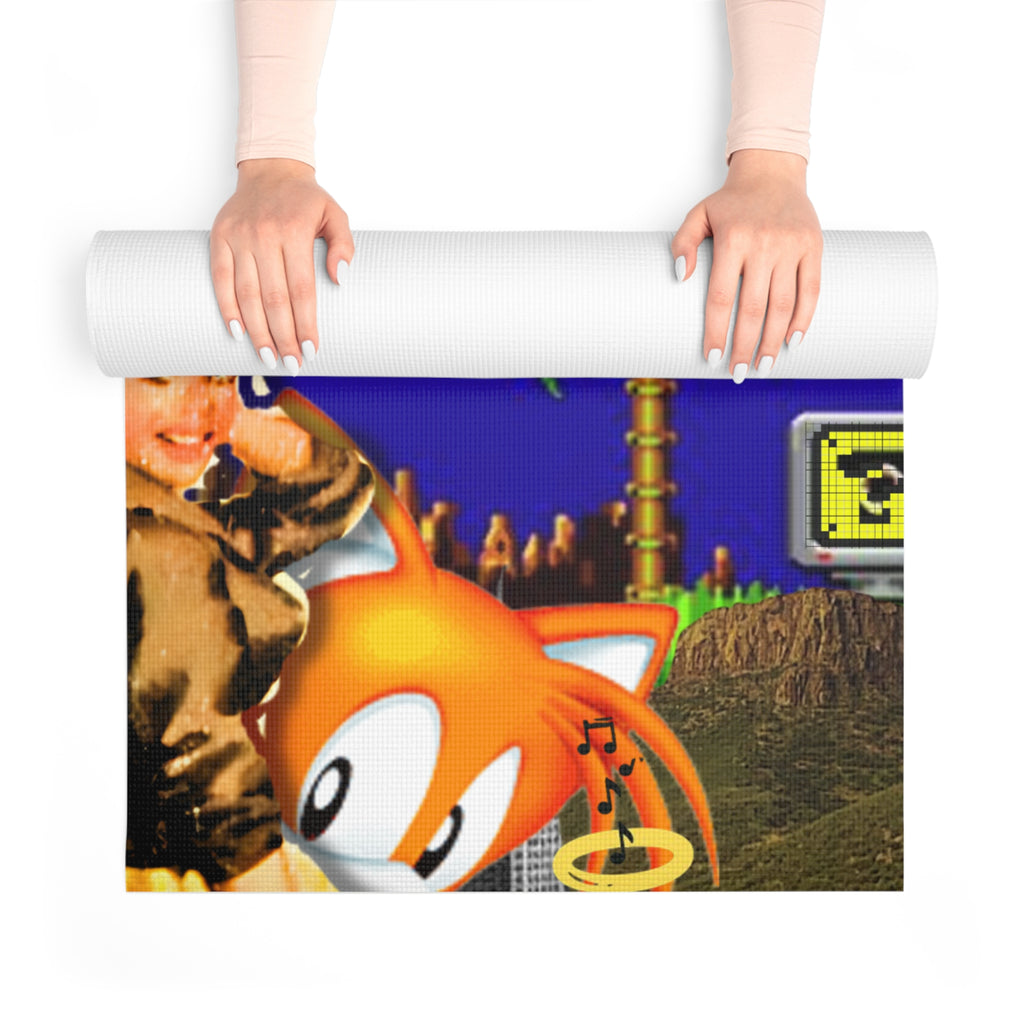 Vibrant Art Foam Yoga Mat - Unique Design for Stylish Workouts