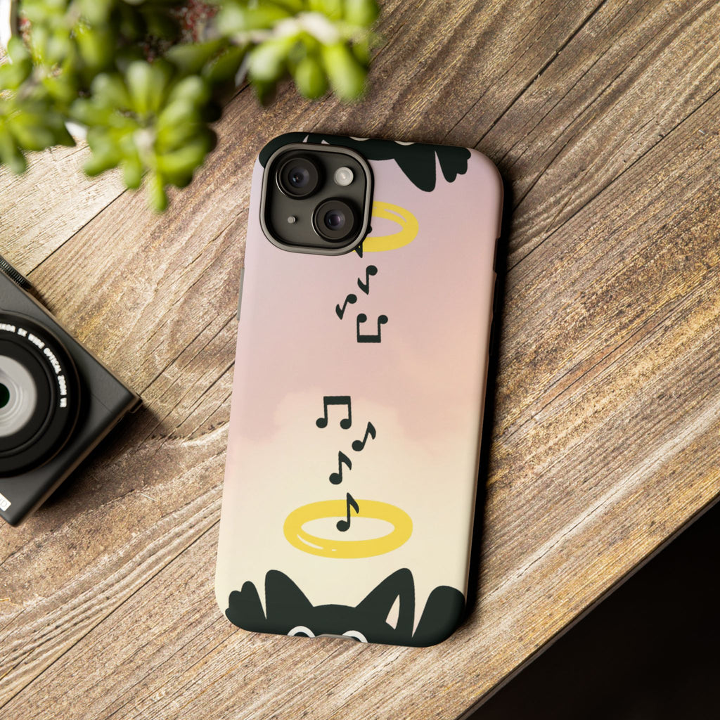 Cute Animal Phone Case, Tough Phone Cover for Pet Lovers, Gifts for Birthdays, Holidays, Music Lovers, Fun Tech Accessories