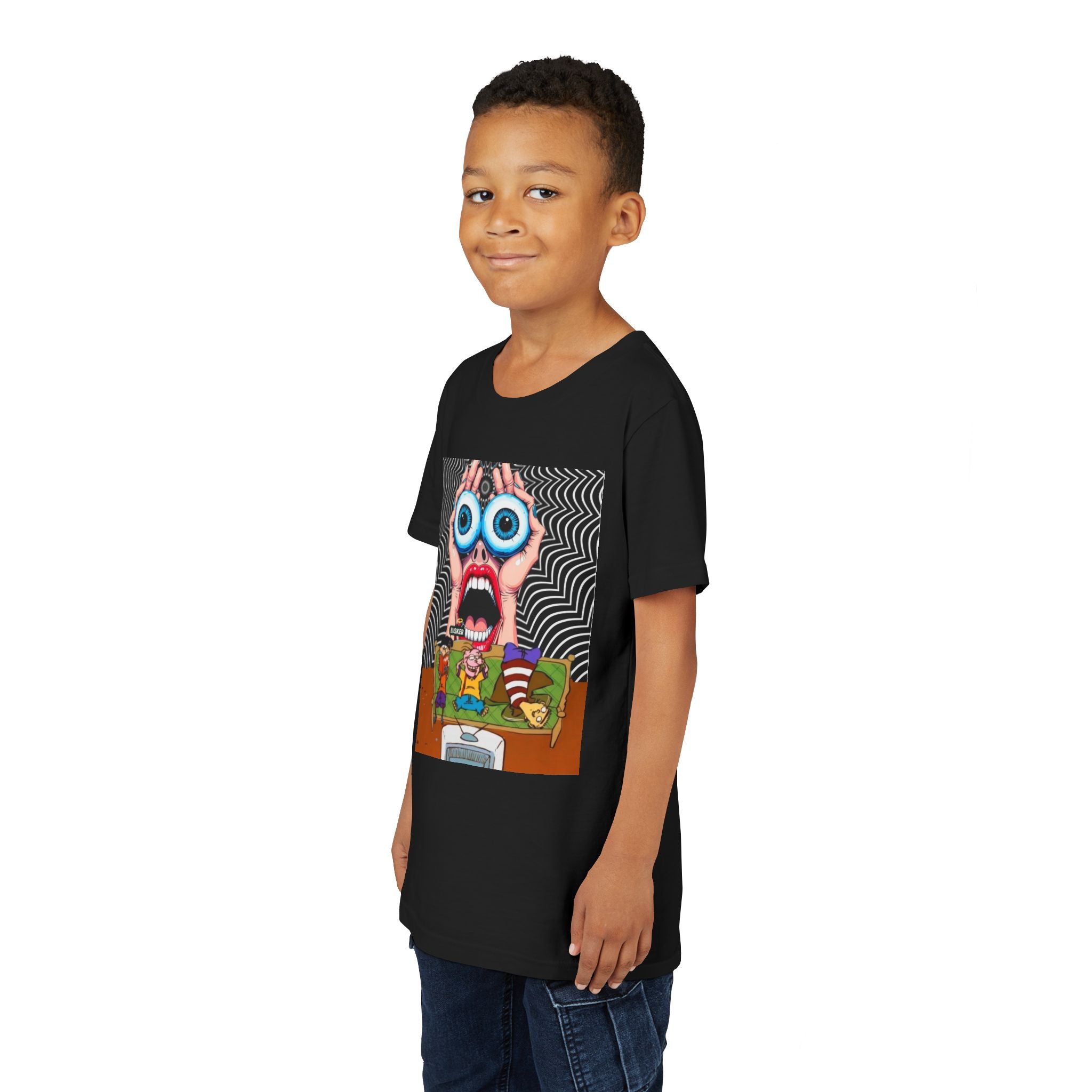 Youth Graphic Tee, Fun and Quirky Design for Creative Kids, Perfect for Birthdays, Everyday Wear, or Art Lovers