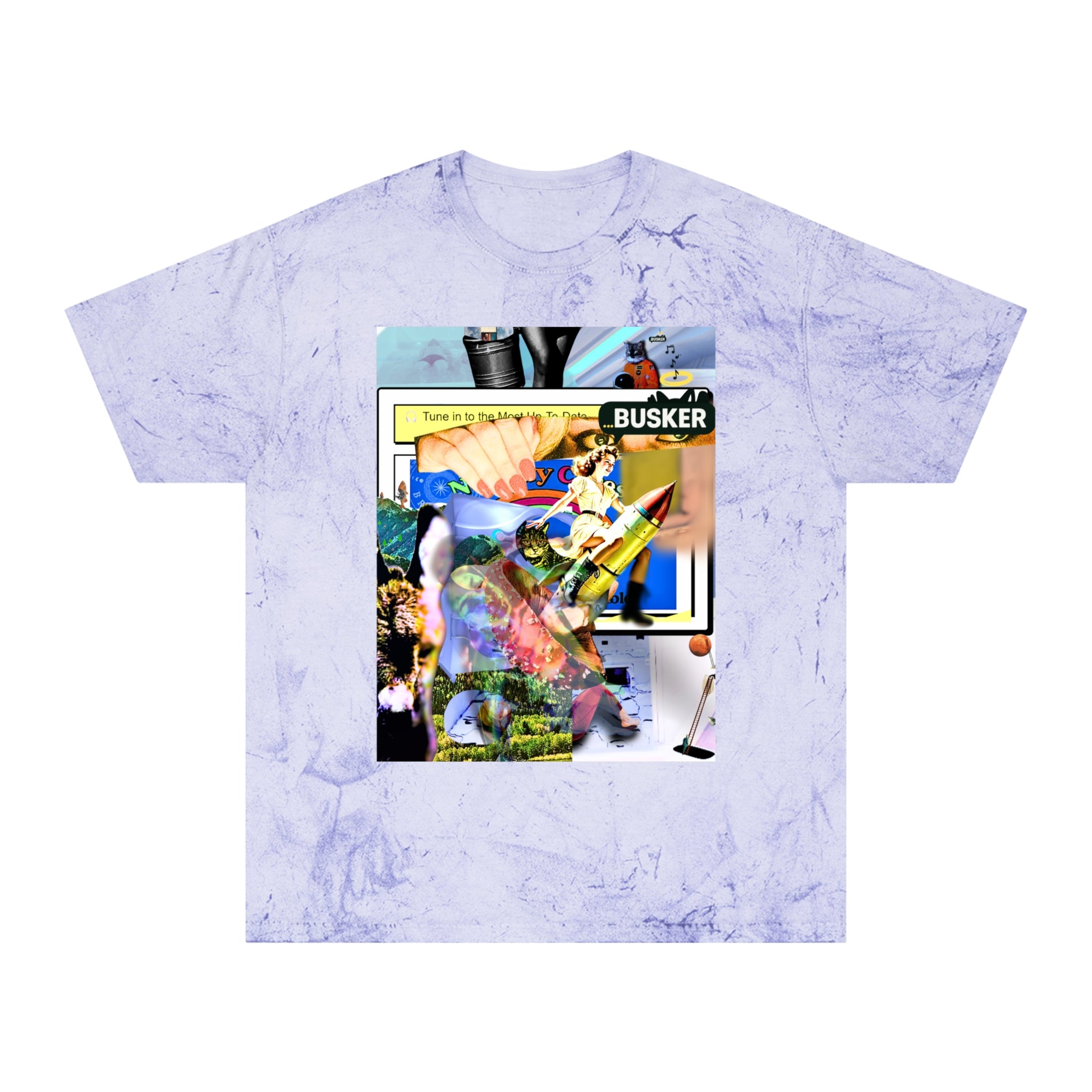 Vintage-Inspired Color Blast T-Shirt for Art Lovers