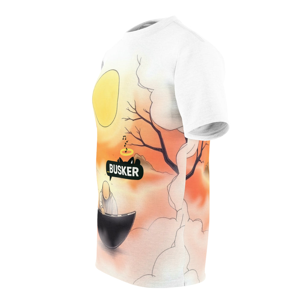 Artistic Unisex Tee, Musician Gift, Summer Vibes Shirt, Street Performer Apparel, Unique Graphic T-Shirt