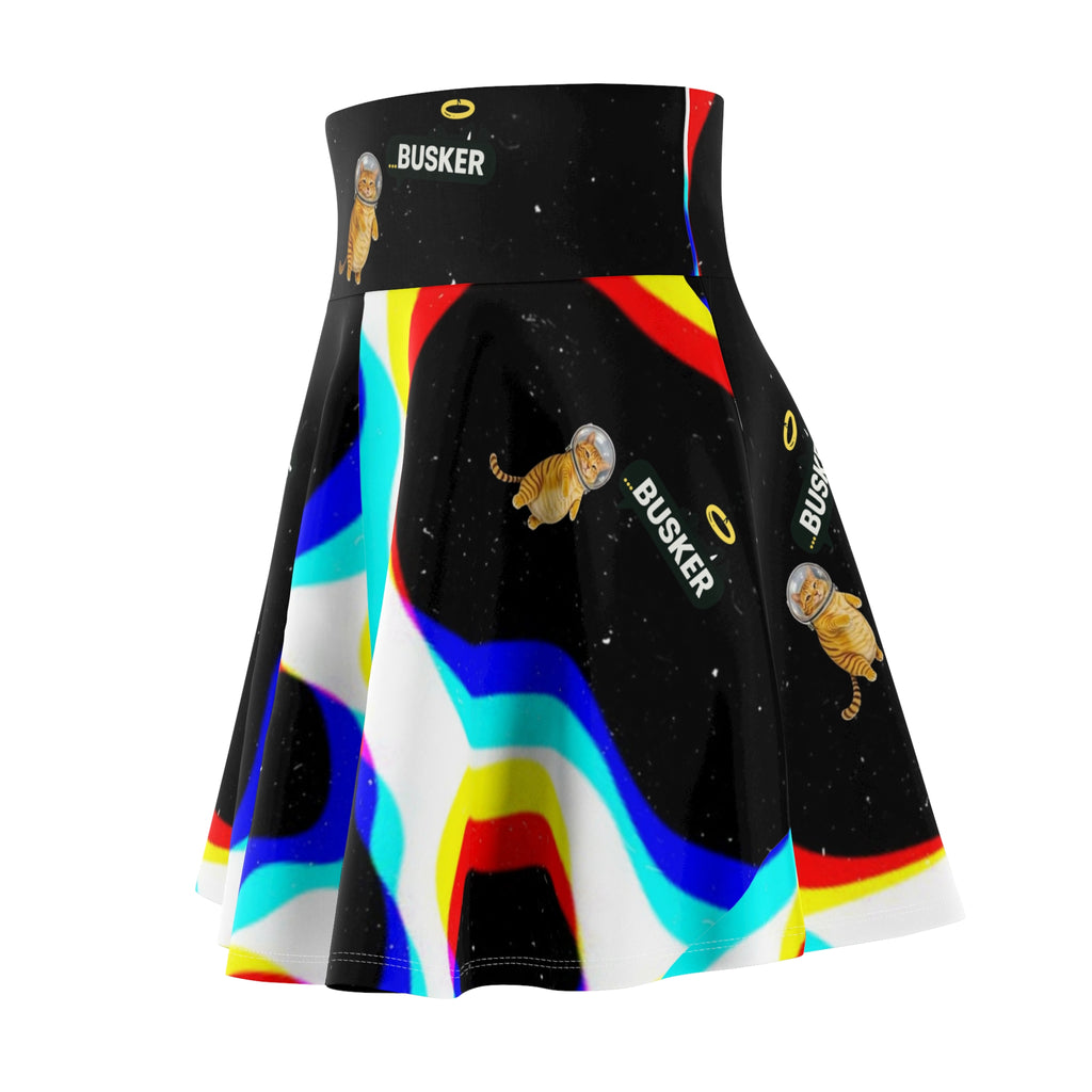 Colorful Women's Skater Skirt, Fun Party Outfit, Unique Gift for Her, Casual Wear, Festival Fashion, Summer Wardrobe Essential