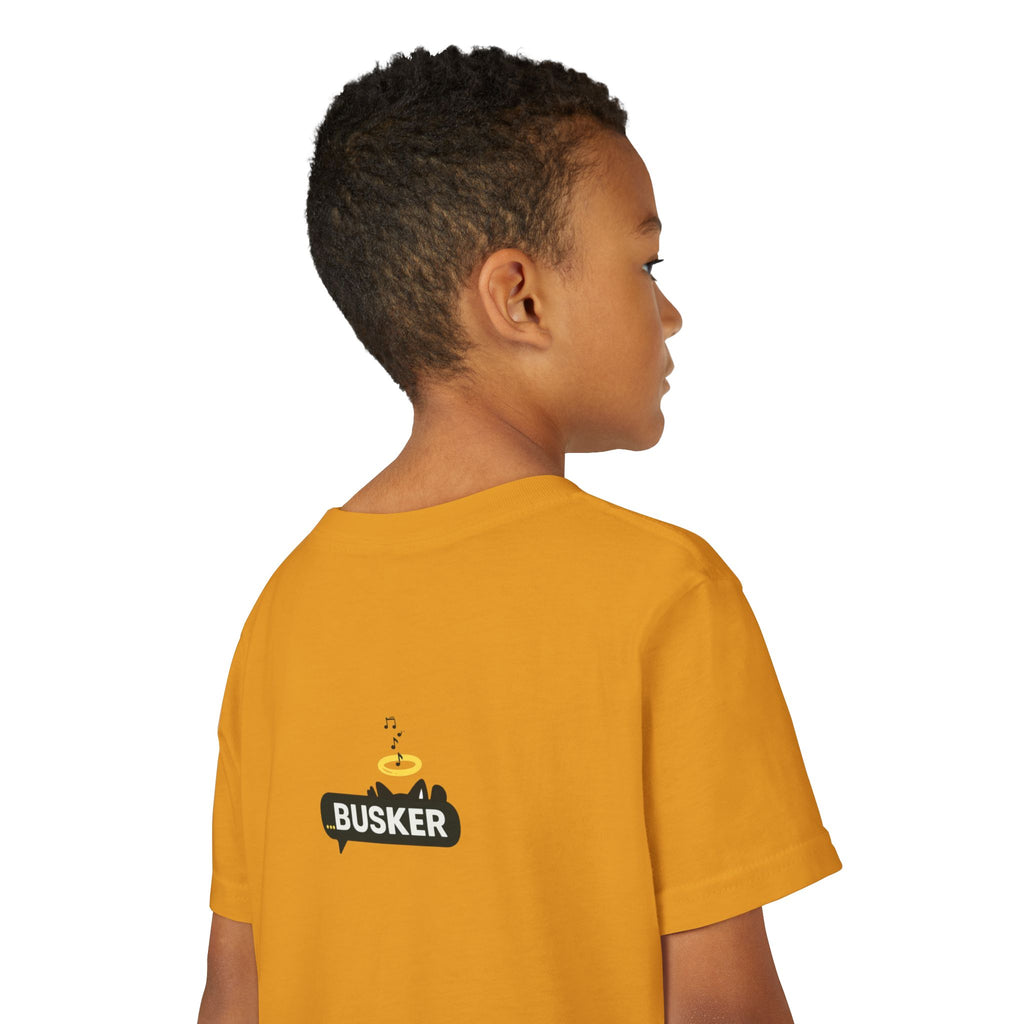 Busker Youth Short Sleeve Tee - Fun Music T-Shirt for Young Performers, Gifts for Young Musicians, Vibrant Summer Apparel, Creative [...]