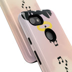 Cute Animal Phone Case, Tough Phone Cover for Pet Lovers, Gifts for Birthdays, Holidays, Music Lovers, Fun Tech Accessories